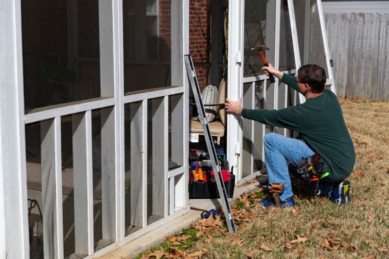 Enclosed Patio Installation detail