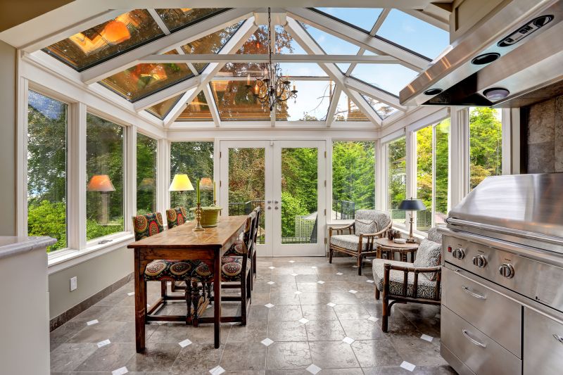 Sunroom with Custom Design Features